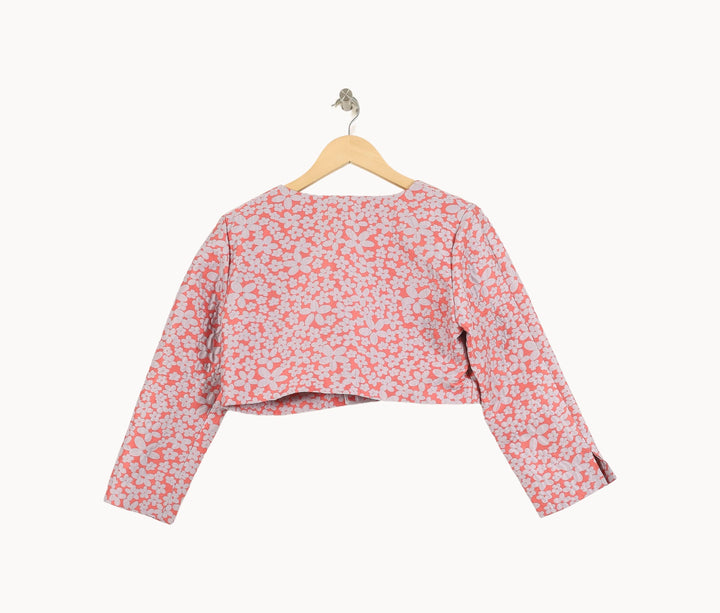 Veste Courte Rose et Blanche - Taille XL/42 de la marque Agnès b. | PARAD71024 - Vendu par Paradigme - Image 4