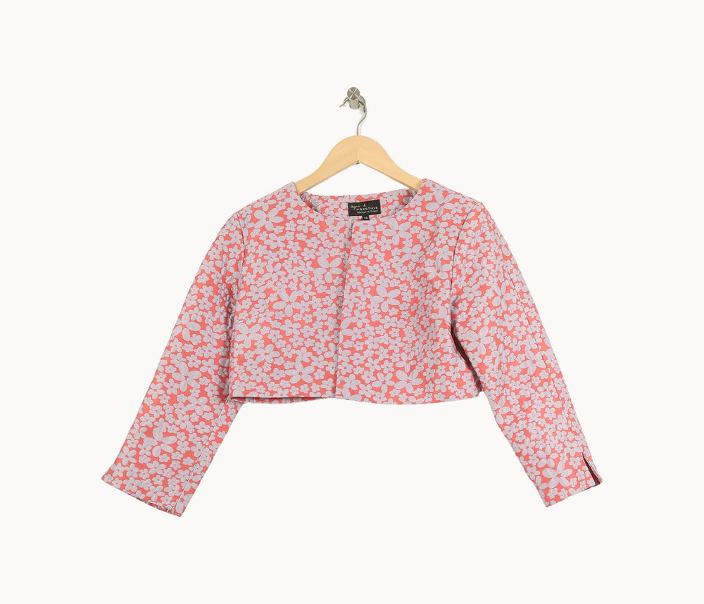 Veste Courte Rose et Blanche - Taille XL/42 de la marque Agnès b. | PARAD71024 - Vendu par Paradigme - Image 2