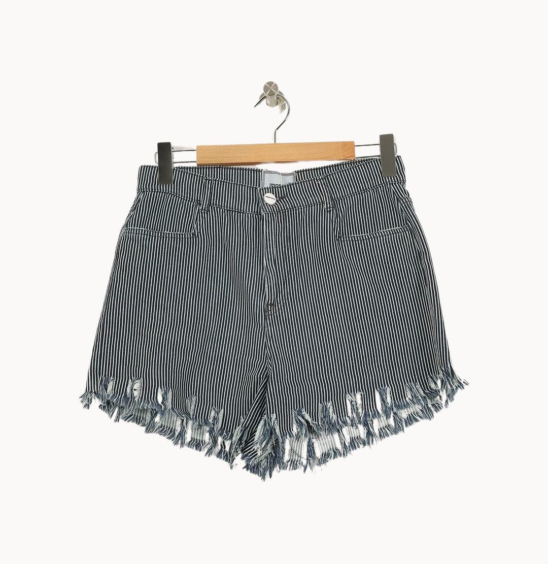 Short Rayé Noir et Blanc - Taille M/38 de la marque Imprevu | PARAD71025 - Vendu par Paradigme - Image 2