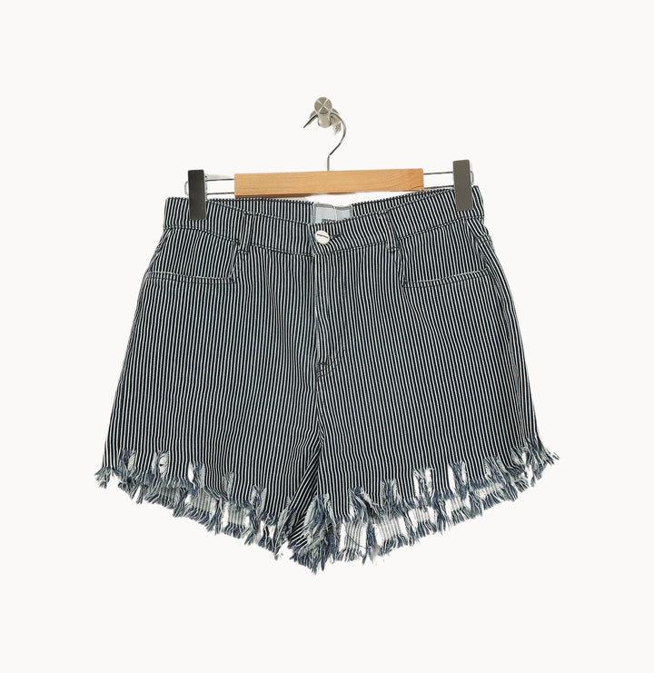 Short Rayé Noir et Blanc - Taille M/38 de la marque Imprevu | PARAD71025 - Vendu par Paradigme - Image 2