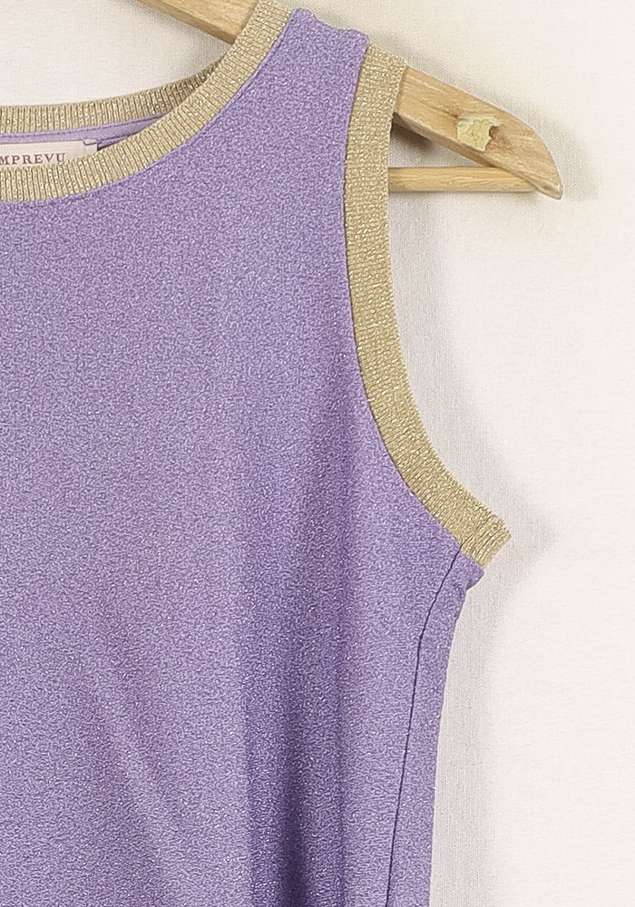 Débardeur Violet et Beige - Taille M/38 de la marque Imprevu | PARAD71037 - Vendu par Paradigme - Image 3