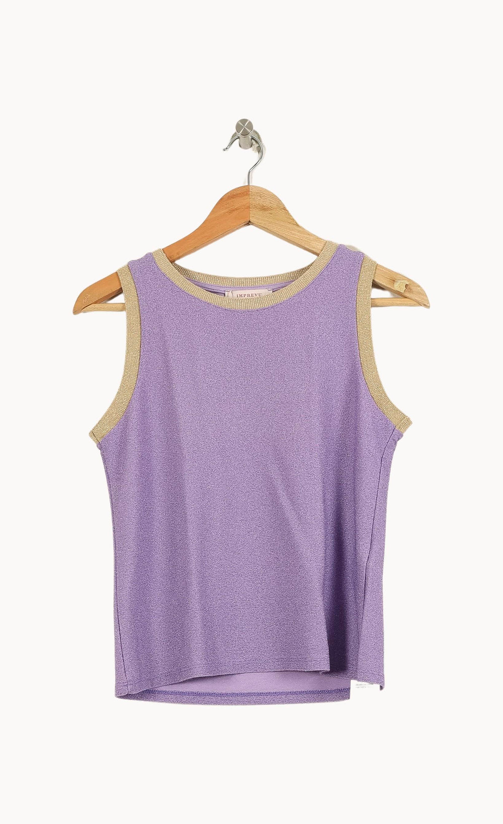 Débardeur Violet et Beige - Taille M/38 de la marque Imprevu | PARAD71037 - Vendu par Paradigme - Image 2