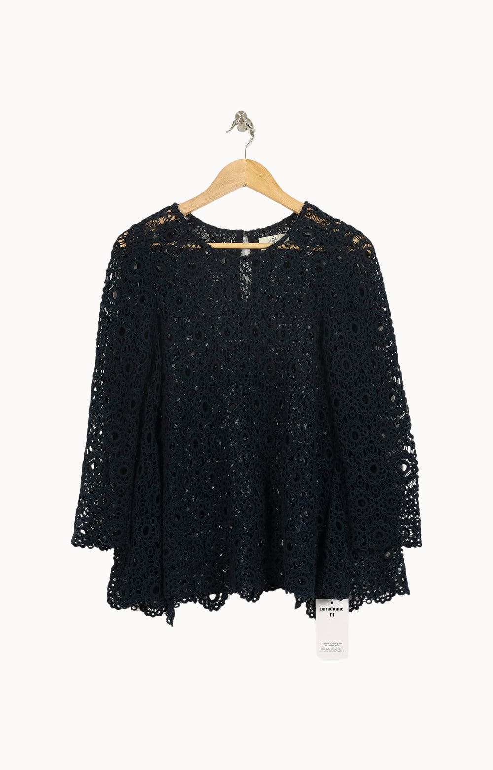 Blouse Brodée Bleue - Taille S/36 de la marque Stella Forest | PARAD71039 - Vendu par Paradigme - Image 2
