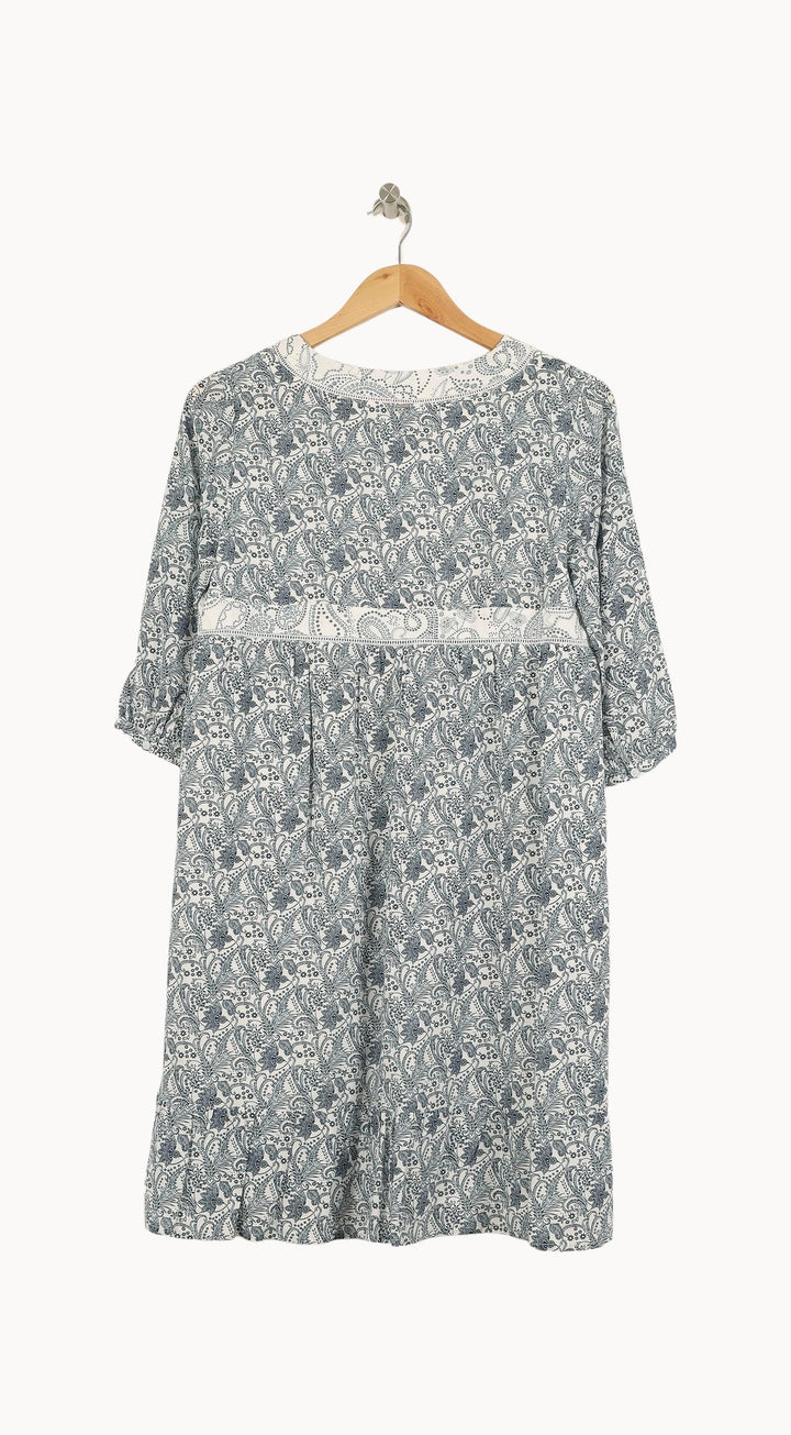 Robe Courte Bleue et Blanche - Taille S/36 de la marque IKKS | PARAD71040 - Vendu par Paradigme - Image 4