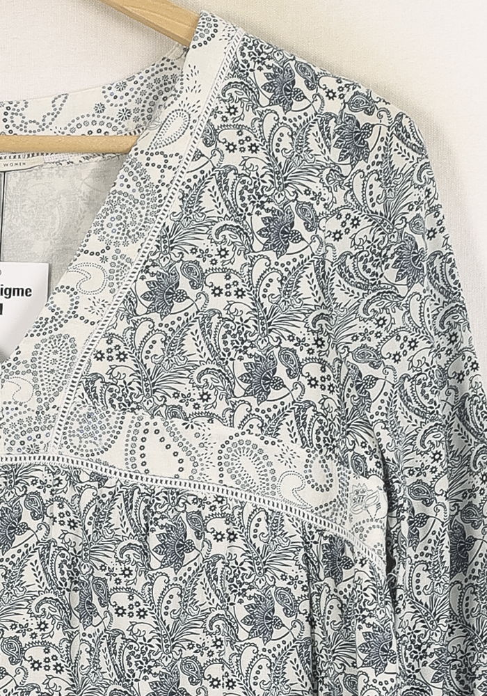 Robe Courte Bleue et Blanche - Taille S/36 de la marque IKKS | PARAD71040 - Vendu par Paradigme - Image 3