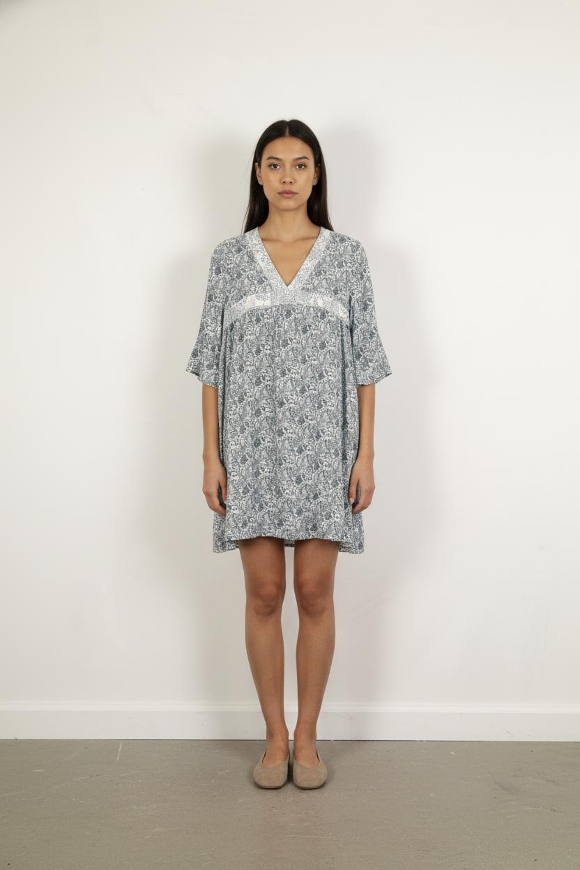 Robe Courte Bleue et Blanche - Taille S/36