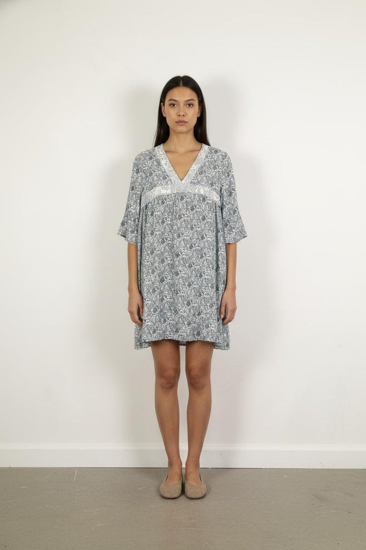 Robe Courte Bleue et Blanche - Taille S/36