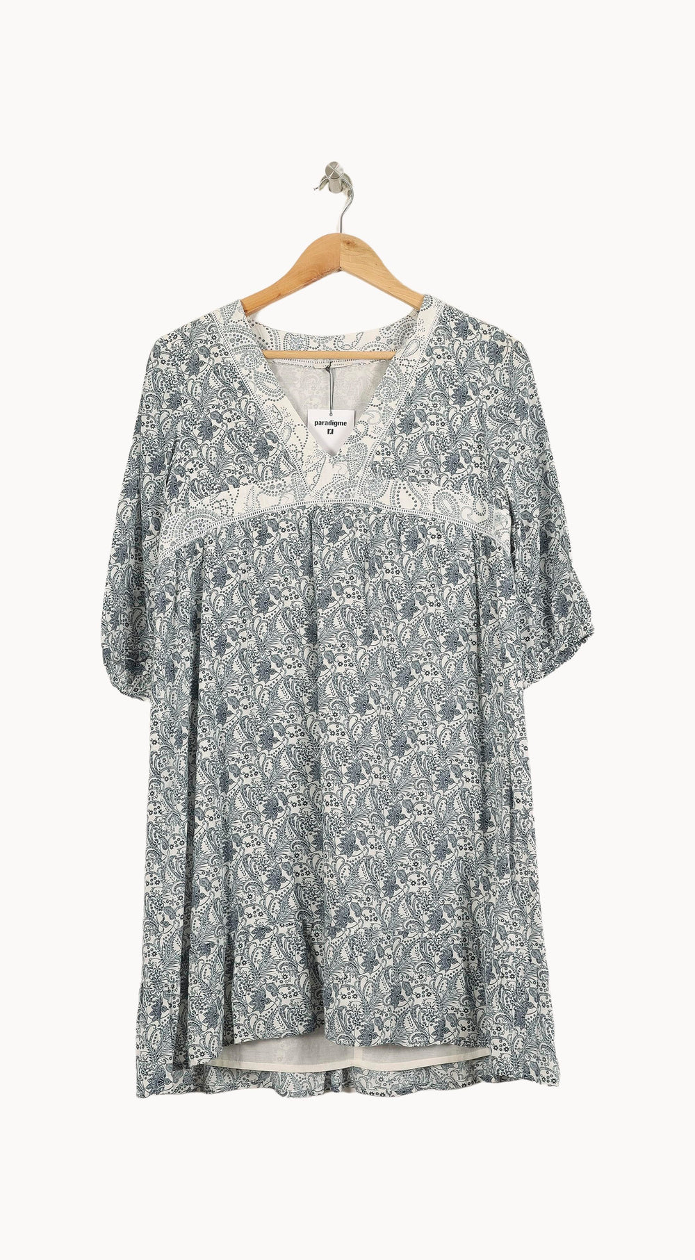 Robe Courte Bleue et Blanche - Taille S/36 de la marque IKKS | PARAD71040 - Vendu par Paradigme - Image 2