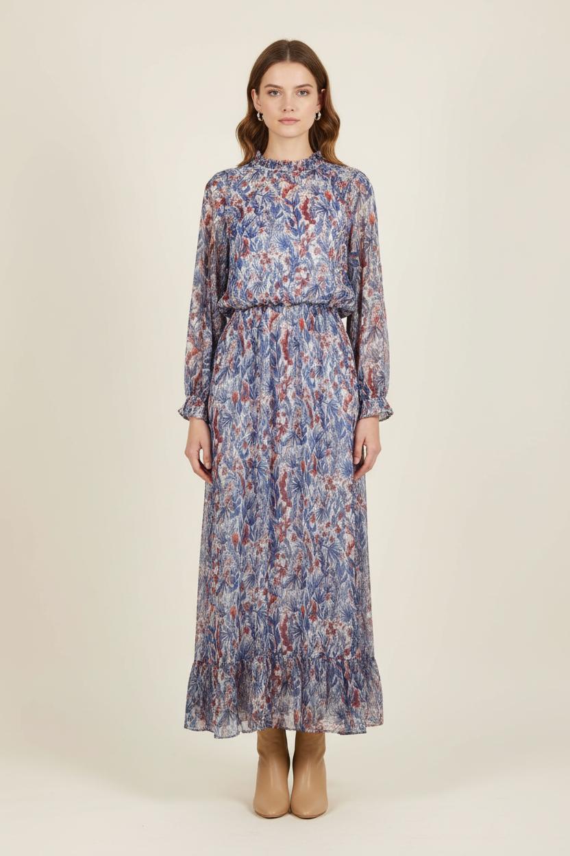 Robe Longue Multicolore - Taille XS/34 de la marque Suncoo | PARAD71041 - Vendu par Paradigme - Image 1