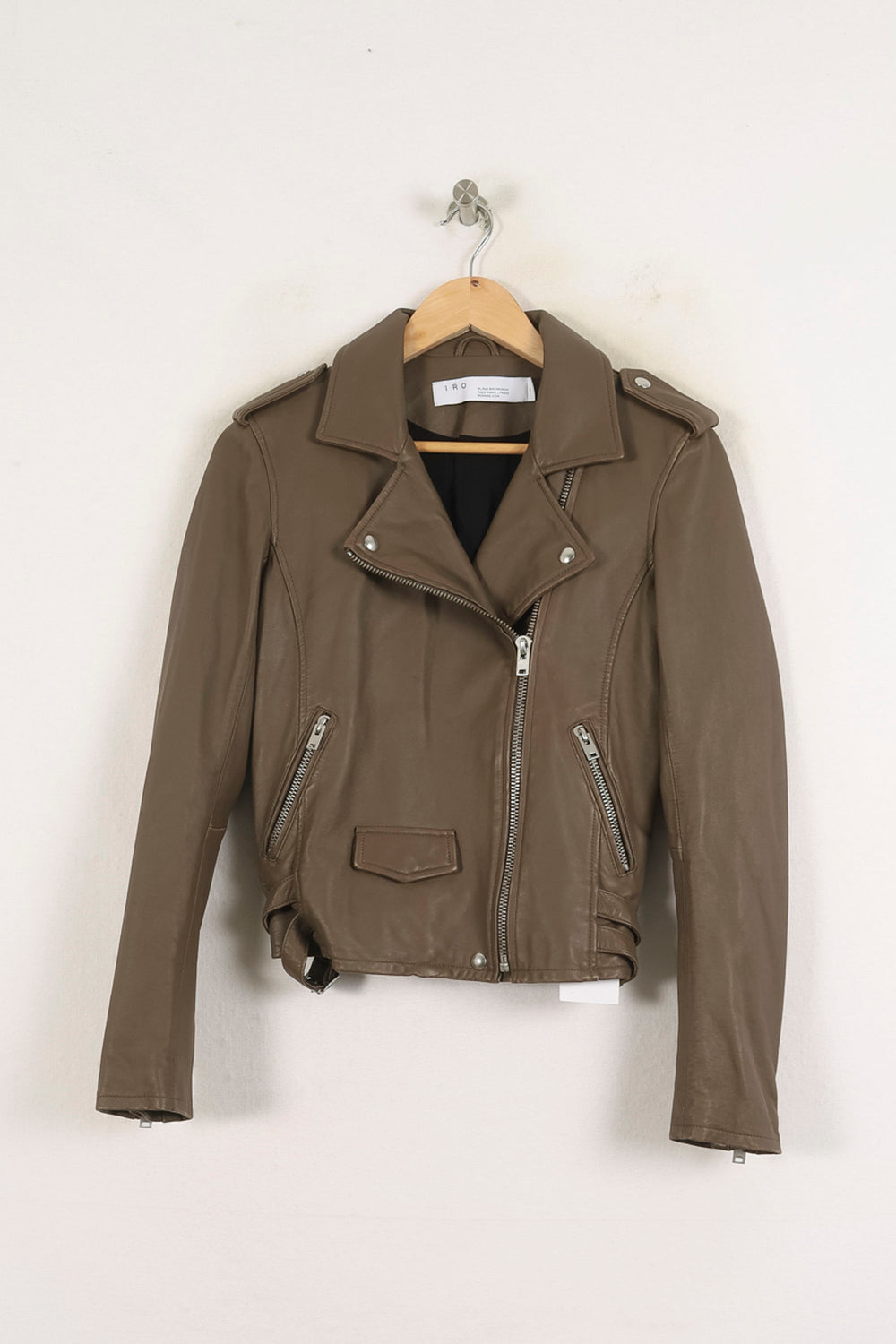 Perfecto Marron - Taille S/36 de la marque IRO | PARAD71053 - Vendu par Paradigme - Image 2