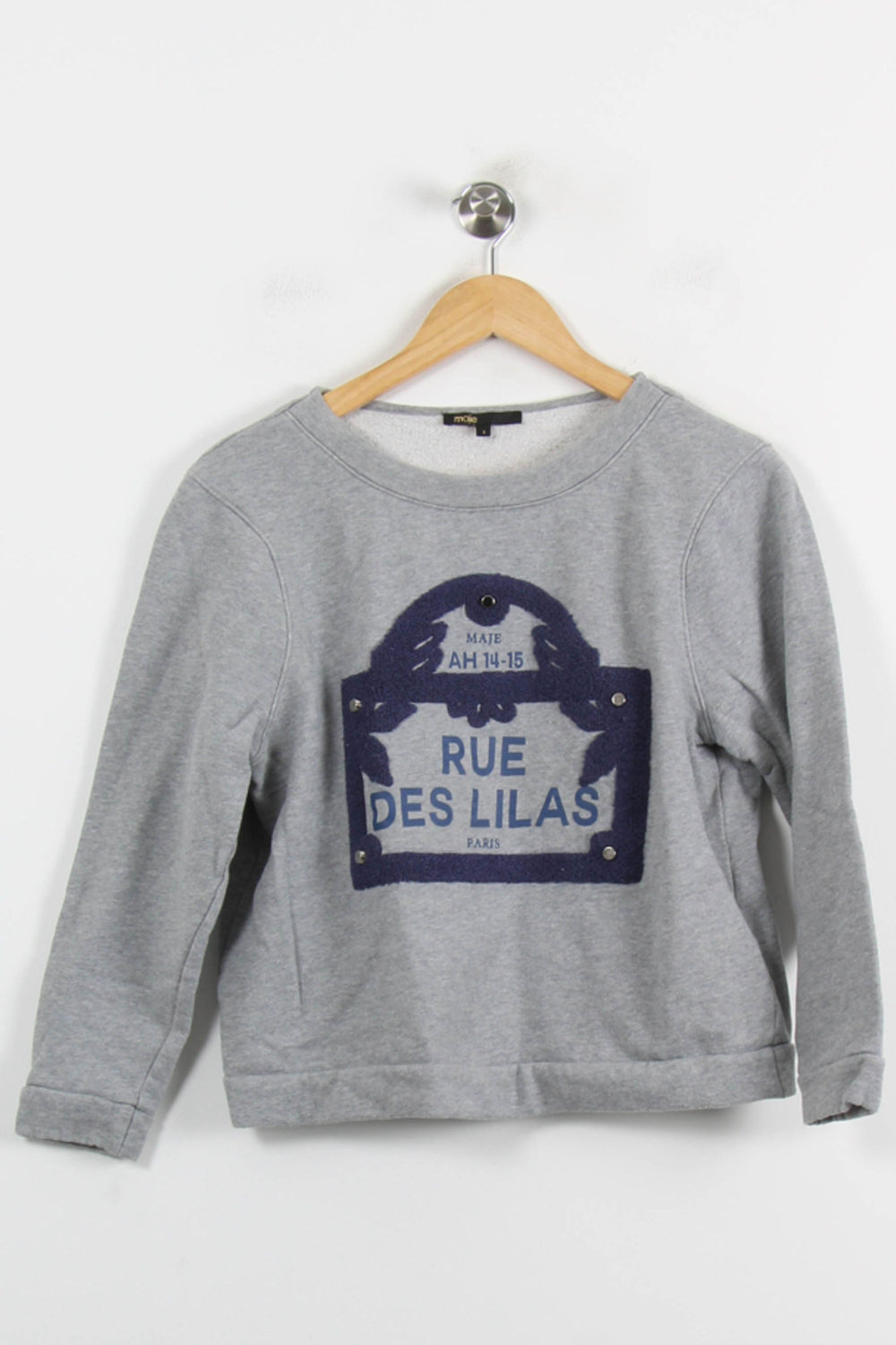 Sweat Gris - Taille S/36 de la marque Zadig&Voltaire | PARAD71058 - Vendu par Paradigme - Image 2