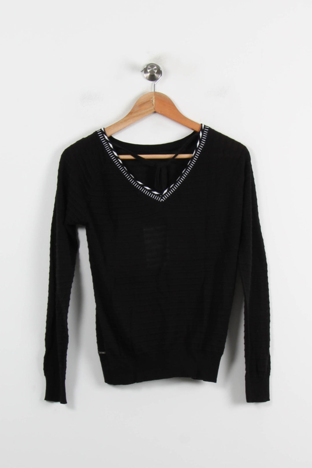 Pull Noir et Blanc - Taille S/36 de la marque IKKS | PARAD71064 - Vendu par Paradigme - Image 4