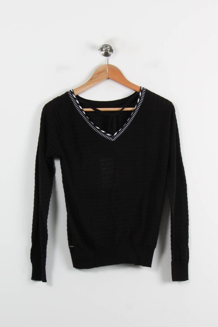 Pull Noir et Blanc - Taille S/36 de la marque IKKS | PARAD71064 - Vendu par Paradigme - Image 4