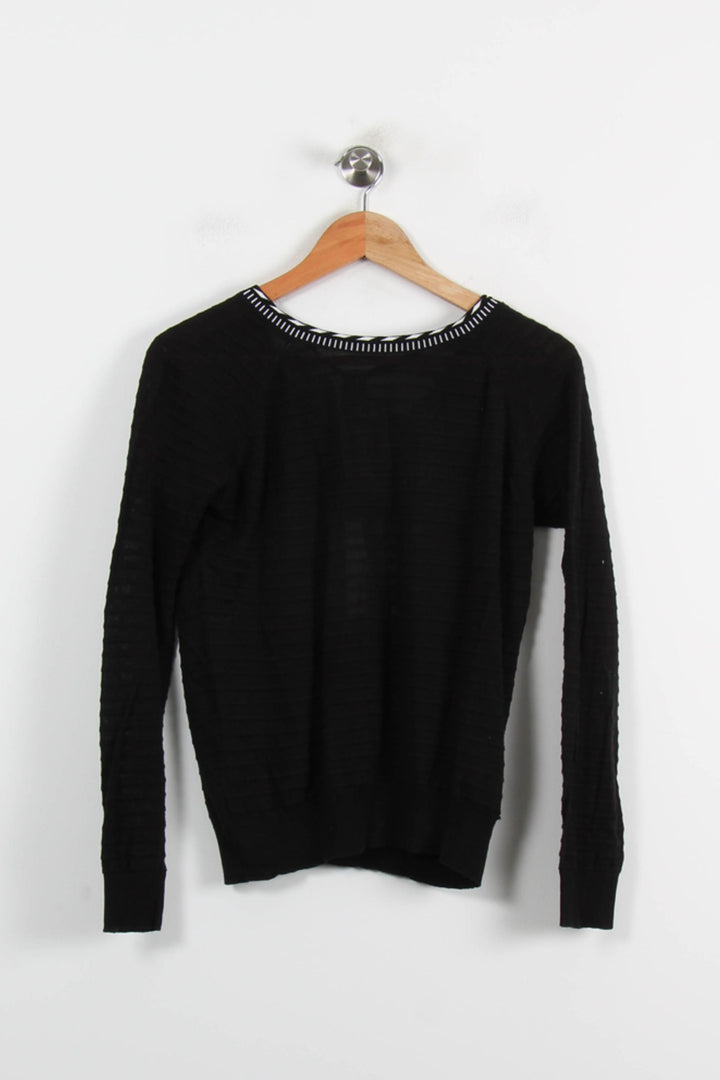 Pull Noir et Blanc - Taille S/36 de la marque IKKS | PARAD71064 - Vendu par Paradigme - Image 2