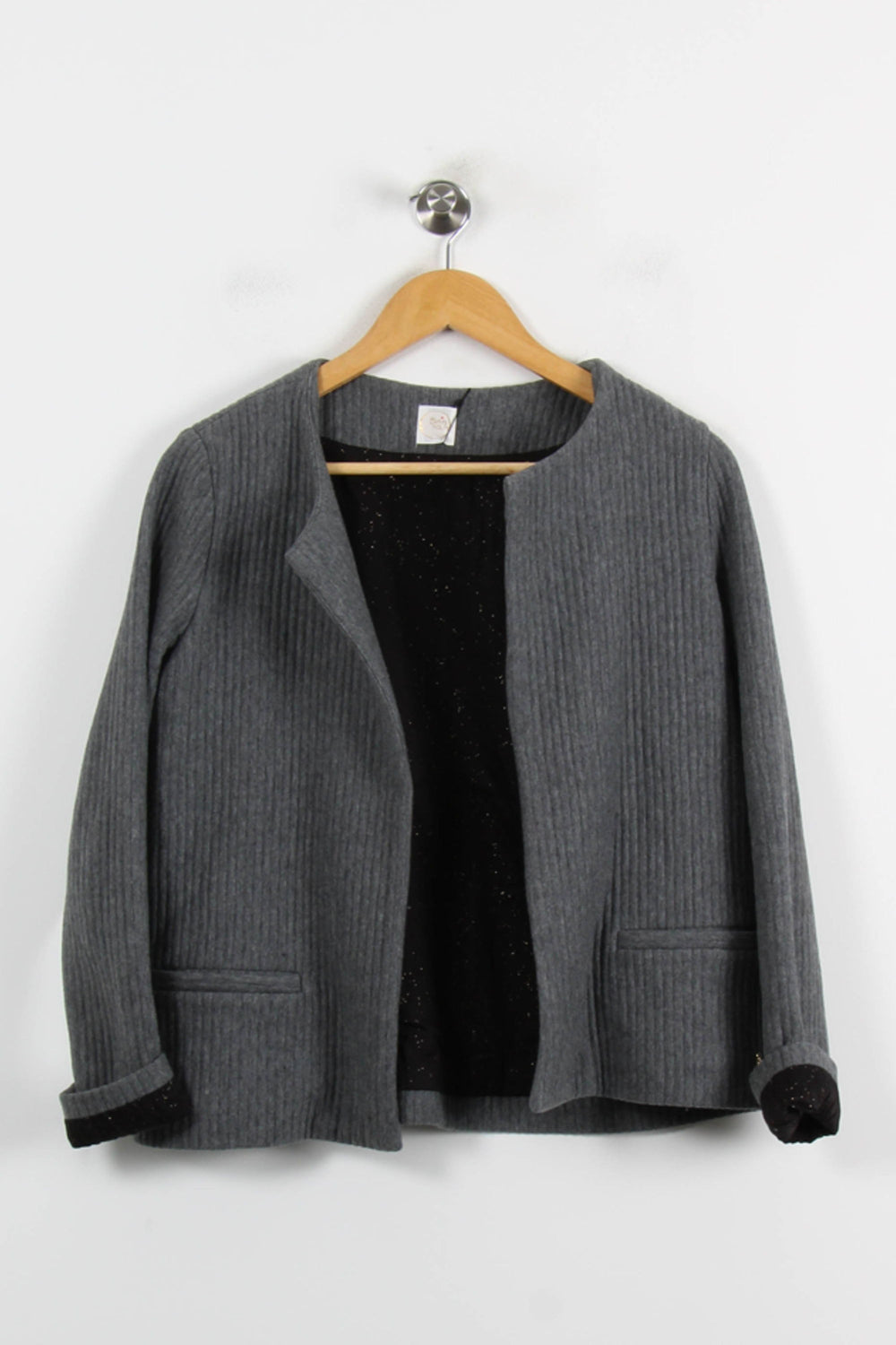 Veste Grise - Taille S/36 de la marque Des petits hauts | PARAD71065 - Vendu par Paradigme - Image 2