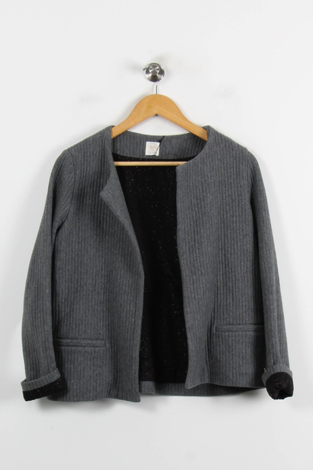 Veste Grise - Taille S/36 de la marque Des petits hauts | PARAD71065 - Vendu par Paradigme - Image 2