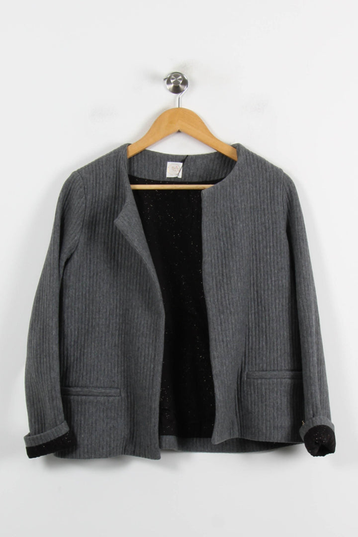 Veste Grise - Taille S/36 de la marque Des petits hauts | PARAD71065 - Vendu par Paradigme - Image 2