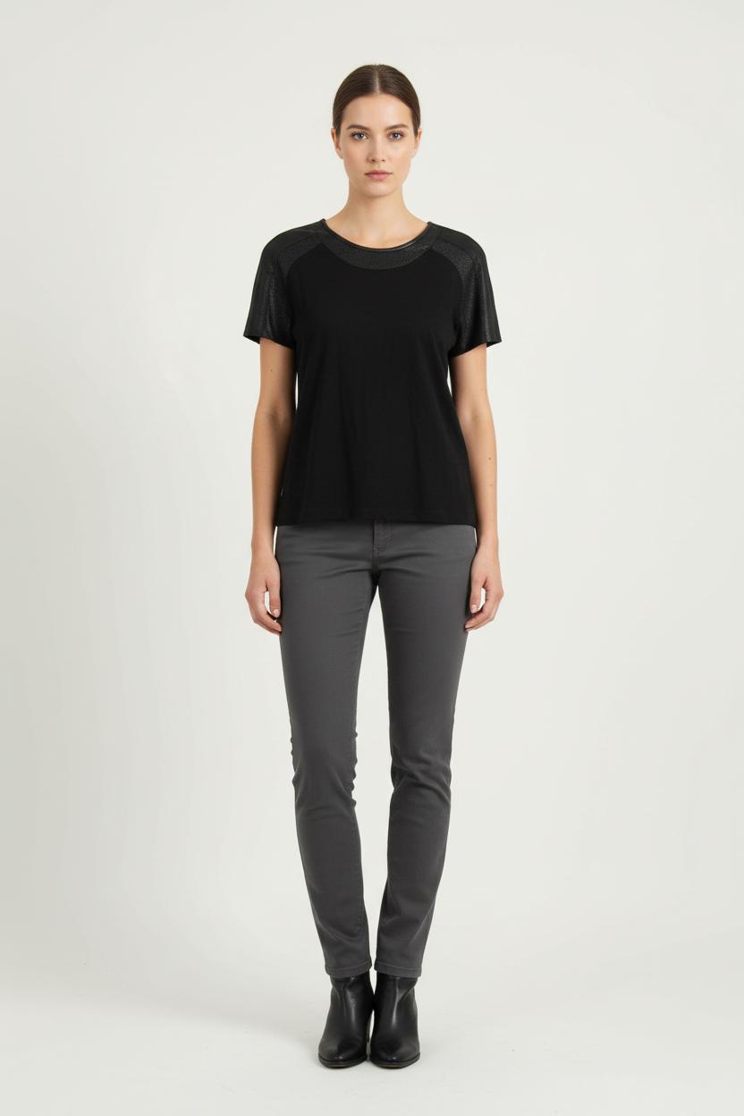 Tee-shirt Noir - Taille S/36 de la marque Maje | PARAD71066 - Vendu par Paradigme - Image 1
