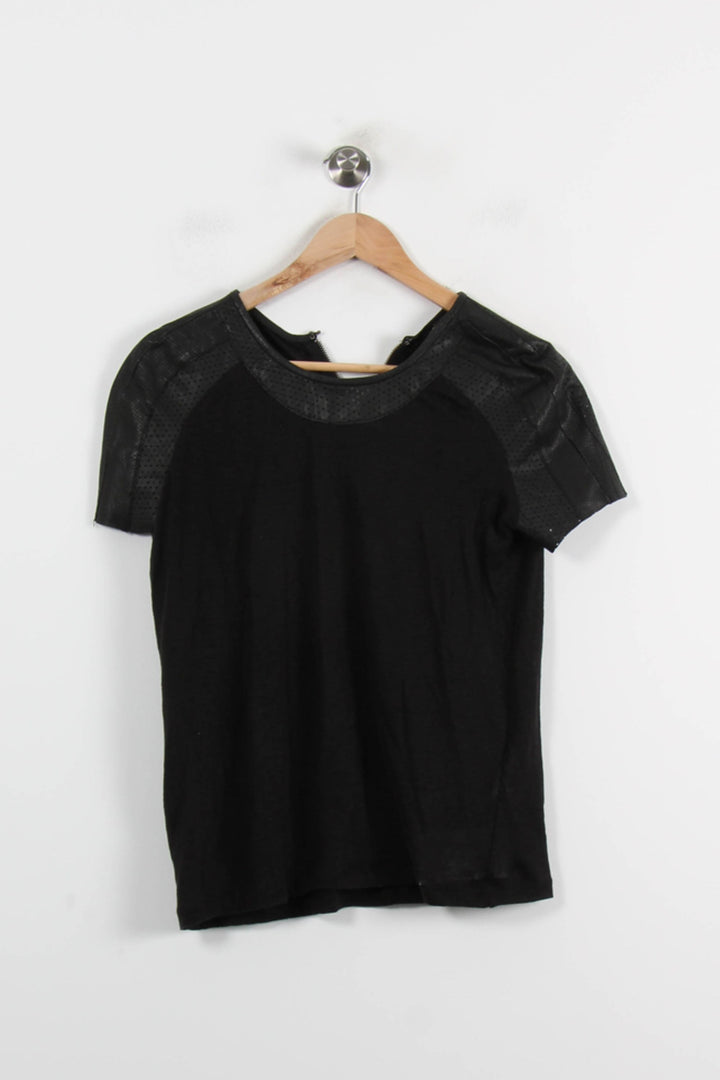 Tee-shirt Noir - Taille S/36 de la marque Maje | PARAD71066 - Vendu par Paradigme - Image 2