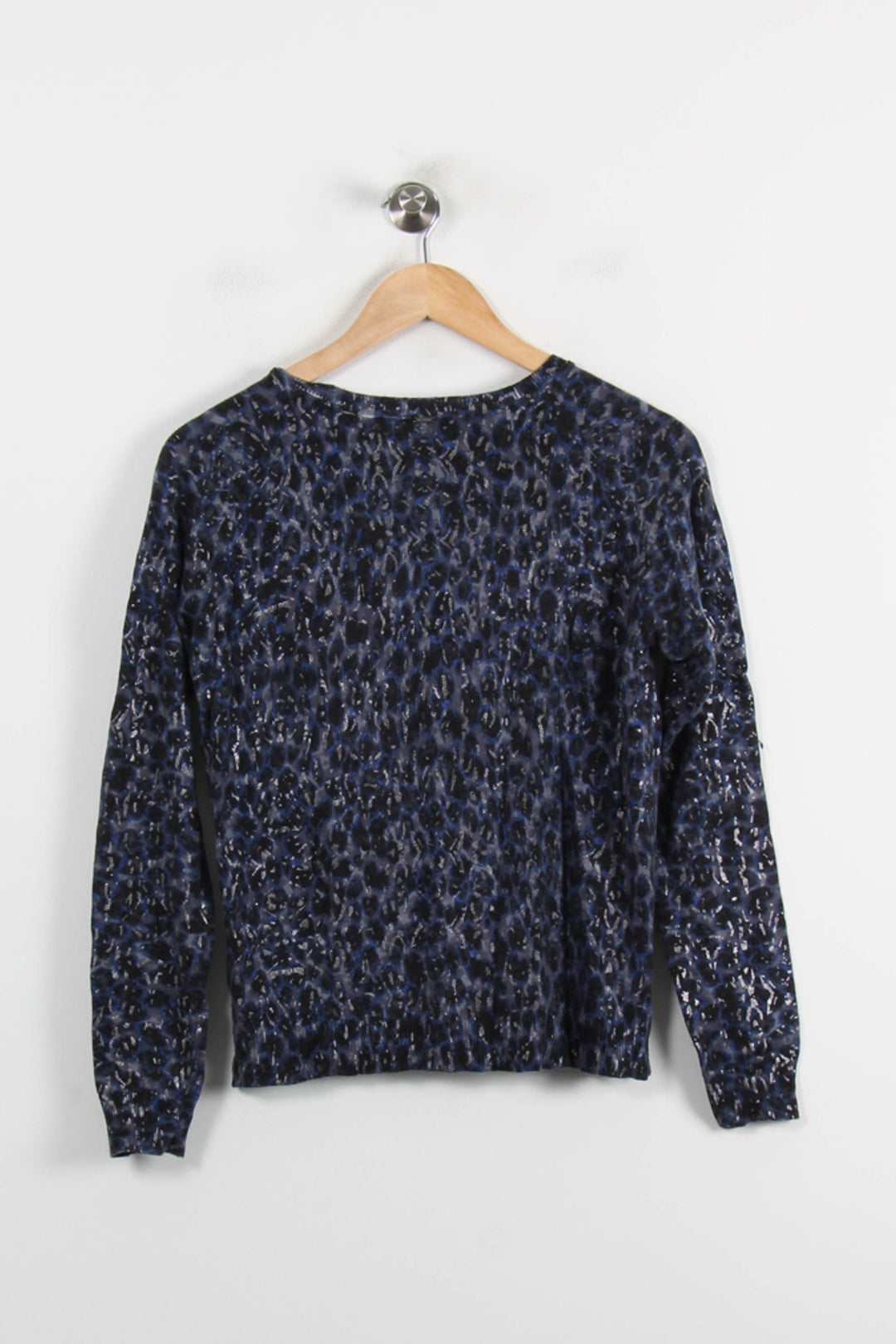 Sweat Léopard Bleu et Noir - Taille S/36 de la marque IKKS | PARAD71077 - Vendu par Paradigme - Image 4