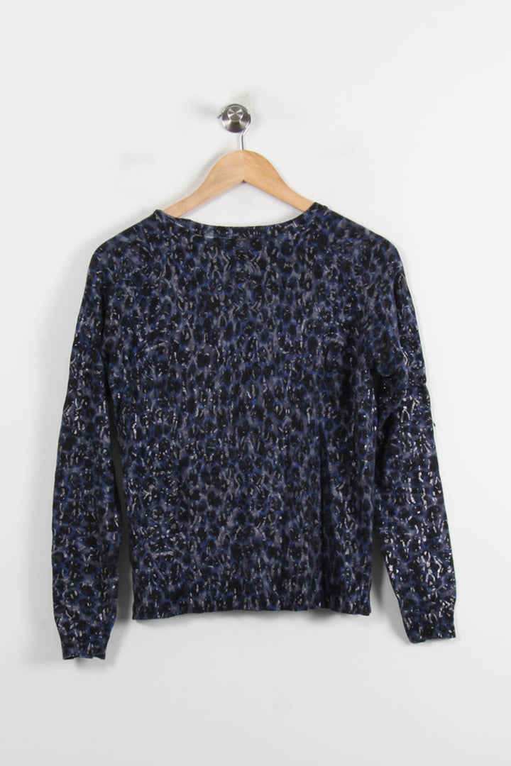 Sweat Léopard Bleu et Noir - Taille S/36 de la marque IKKS | PARAD71077 - Vendu par Paradigme - Image 4