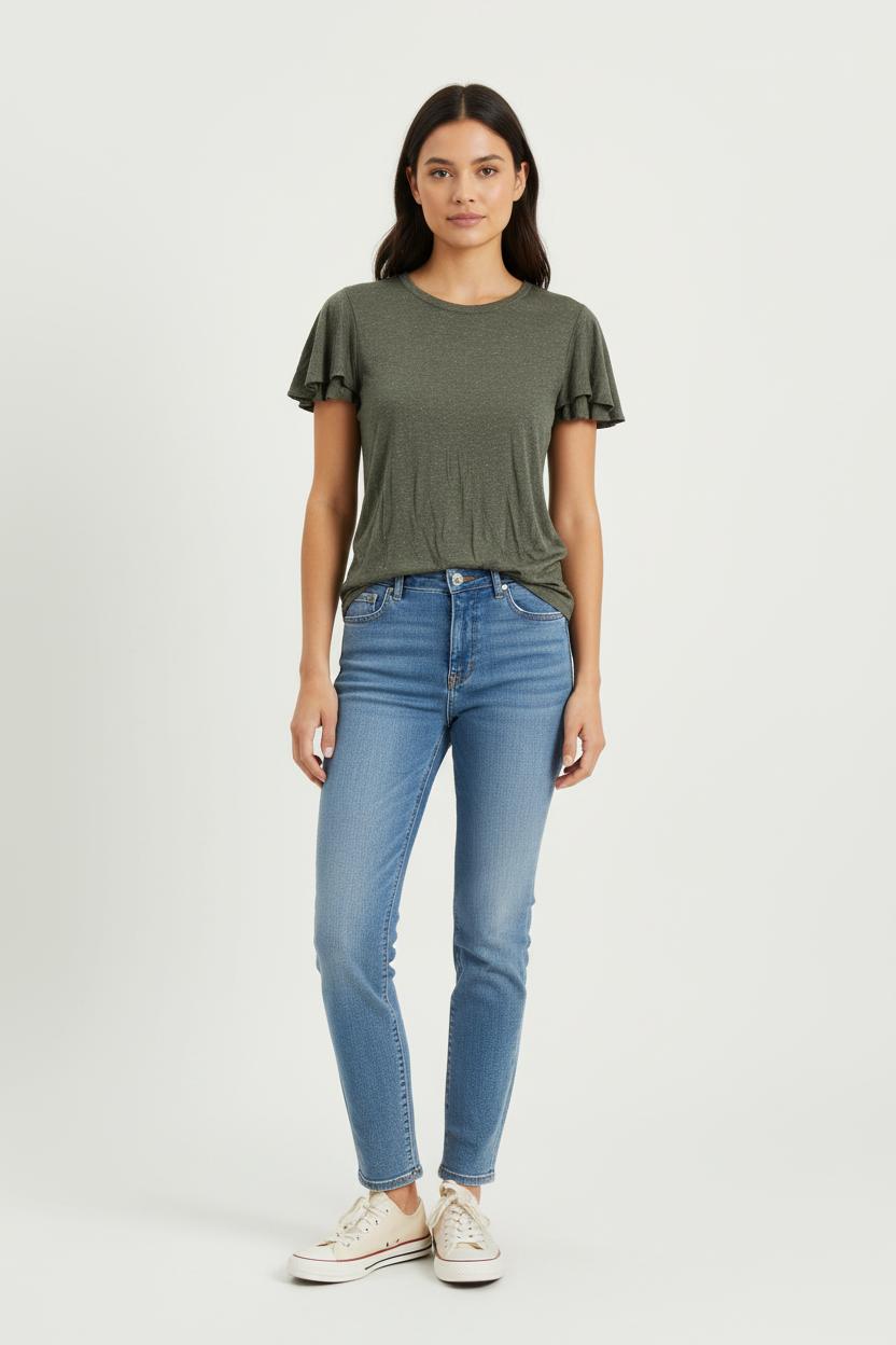 Tee-shirt Vert - Taille S/36 de la marque IKKS | PARAD71078 - Vendu par Paradigme - Image 1