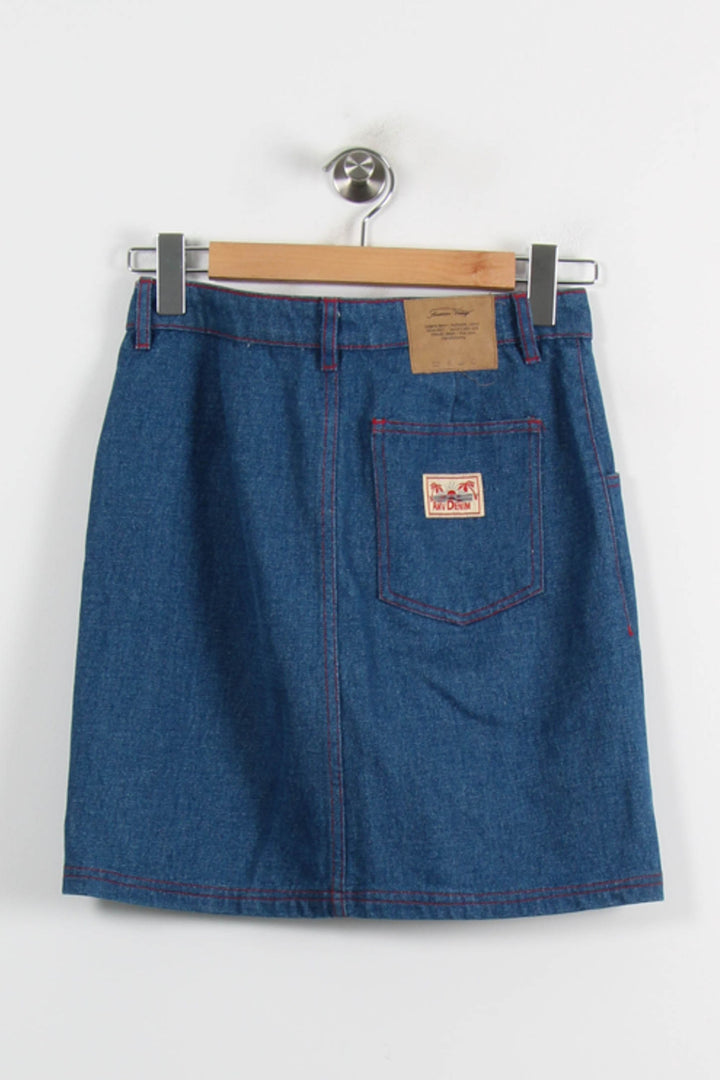 Jupe en Jean Bleue - Taille S/36 de la marque American Vintage | PARAD71085 - Vendu par Paradigme - Image 4