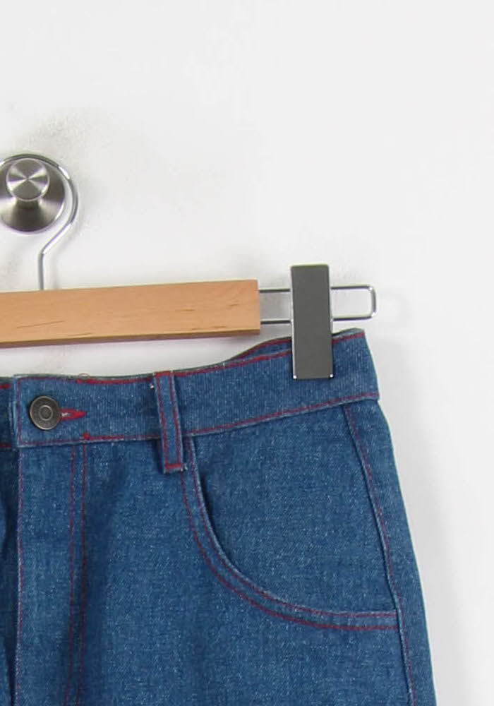 Jupe en Jean Bleue - Taille S/36 de la marque American Vintage | PARAD71085 - Vendu par Paradigme - Image 3