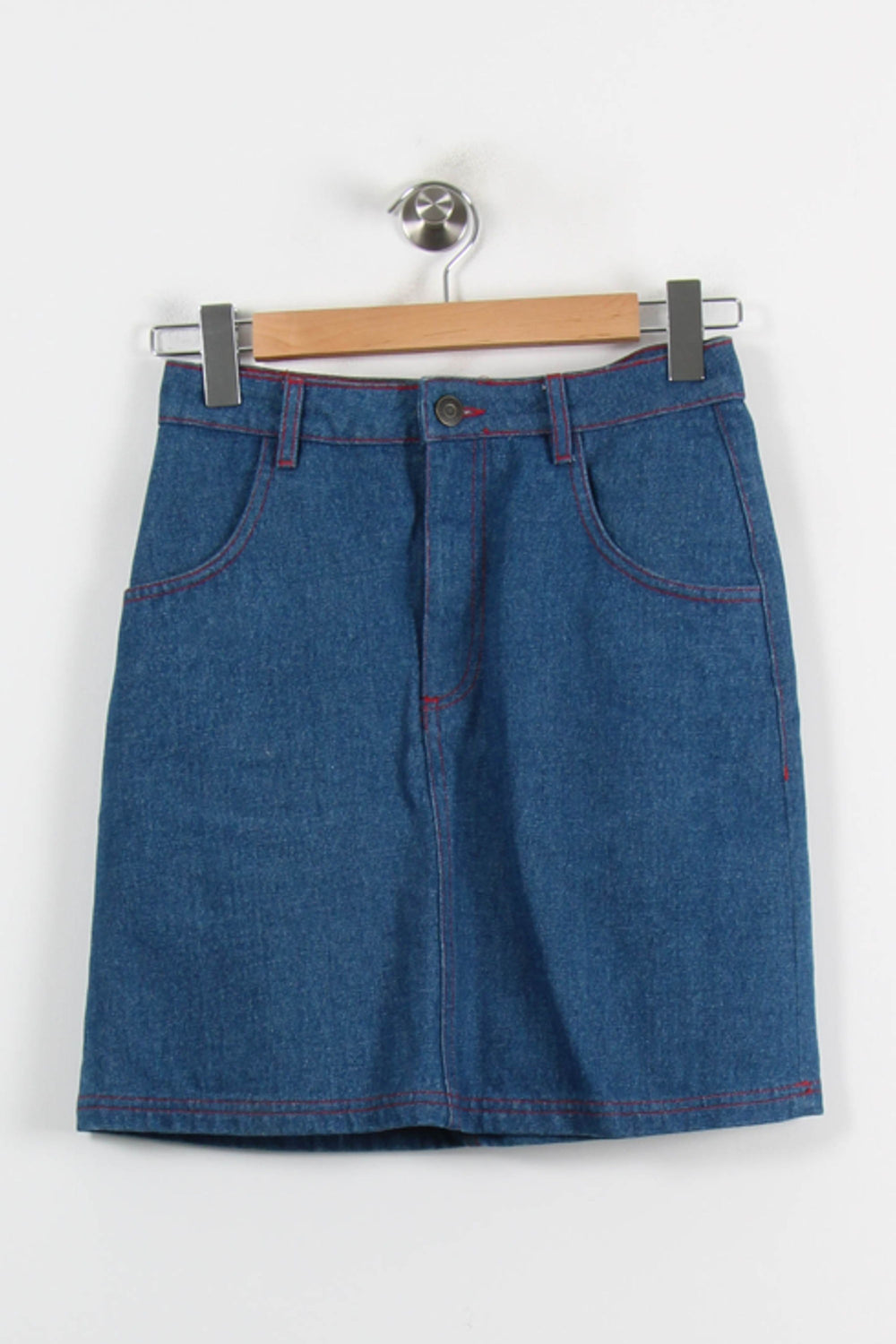 Jupe en Jean Bleue - Taille S/36 de la marque American Vintage | PARAD71085 - Vendu par Paradigme - Image 2