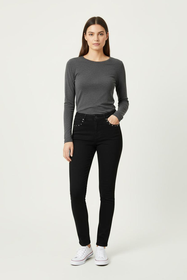 Jean Noir - Taille S/36 de la marque IKKS | PARAD71086 - Vendu par Paradigme - Image 1