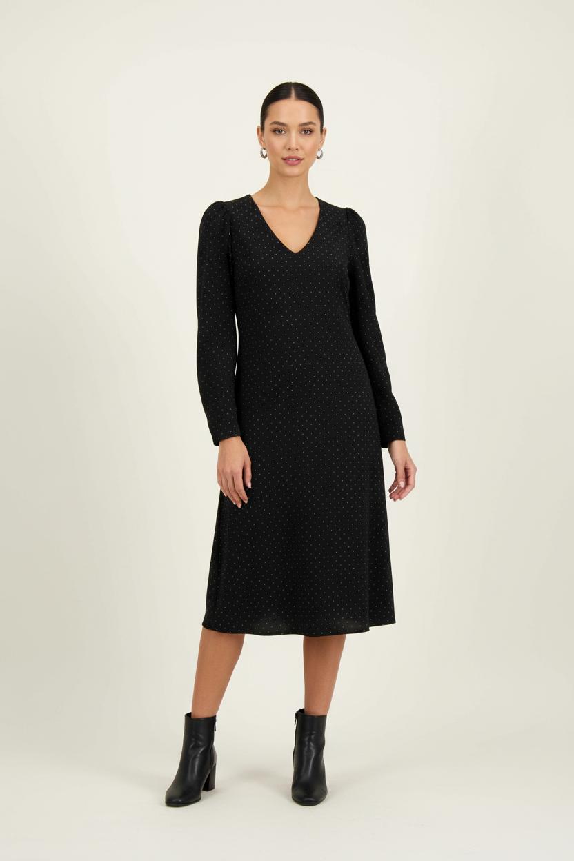 Robe Droite Noire - Taille L/40 de la marque I.Code | PARAD71092 - Vendu par Paradigme - Image 1