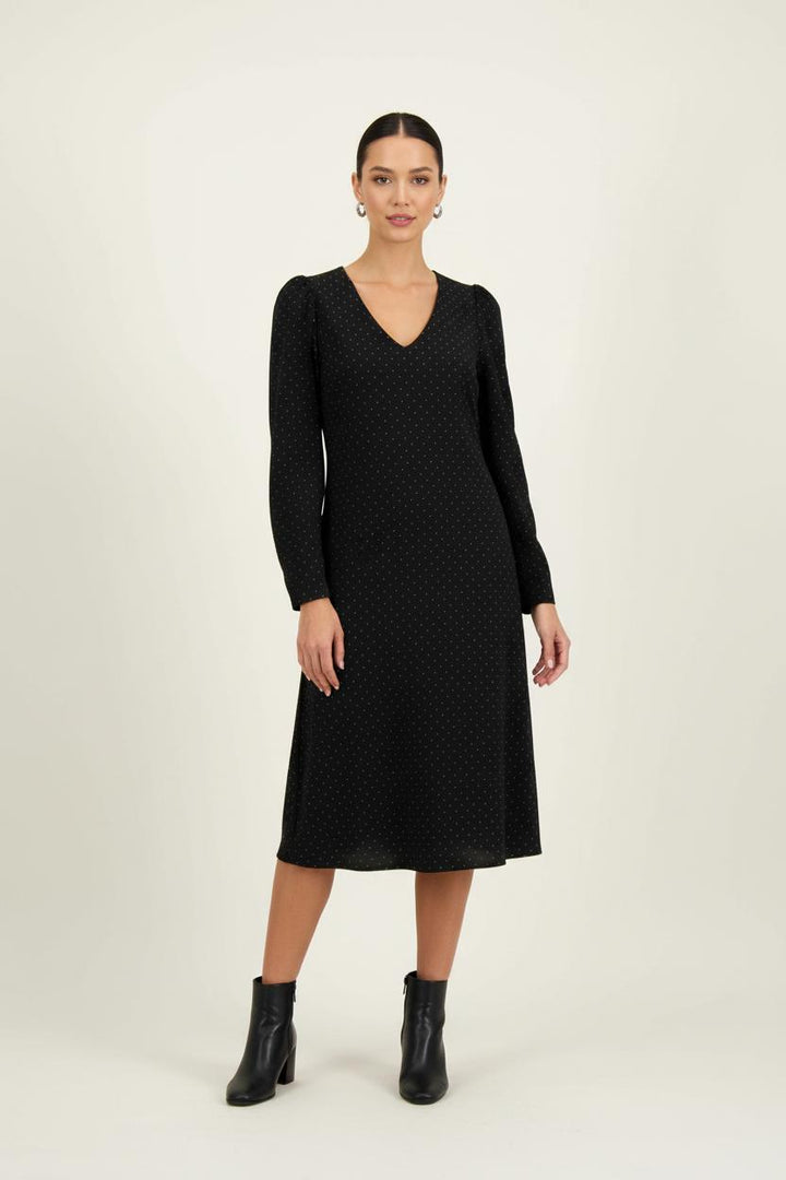 Robe Droite Noire - Taille L/40 de la marque I.Code | PARAD71092 - Vendu par Paradigme - Image 1