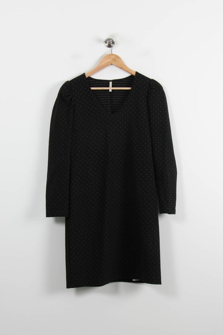 Robe Droite Noire - Taille L/40 de la marque I.Code | PARAD71092 - Vendu par Paradigme - Image 2