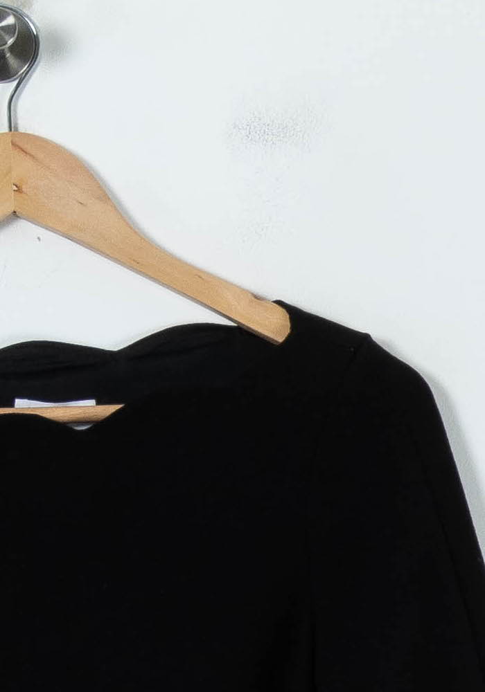 Robe Droite Noire - Taille S/36 de la marque Claudie Pierlot | PARAD71106 - Vendu par Paradigme - Image 3
