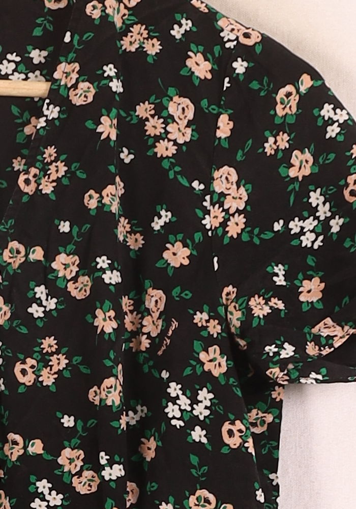 Robe Longue Noire à Fleurs - Taille S/36 de la marque From Future | PARAD71111 - Vendu par Paradigme - Image 3