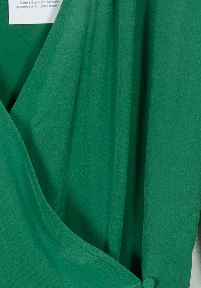 Robe Cache-Cœur Verte - Taille XXL/44 de la marque Comptoir des Cotonniers | PARAD71112 - Vendu par Paradigme - Image 3