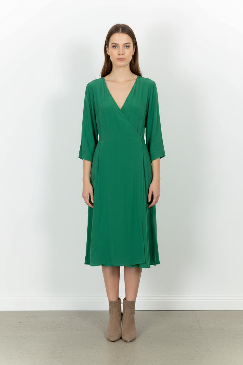 Robe Cache-Cœur Verte - Taille XXL/44 de la marque Comptoir des Cotonniers | PARAD71112 - Vendu par Paradigme - Image 1