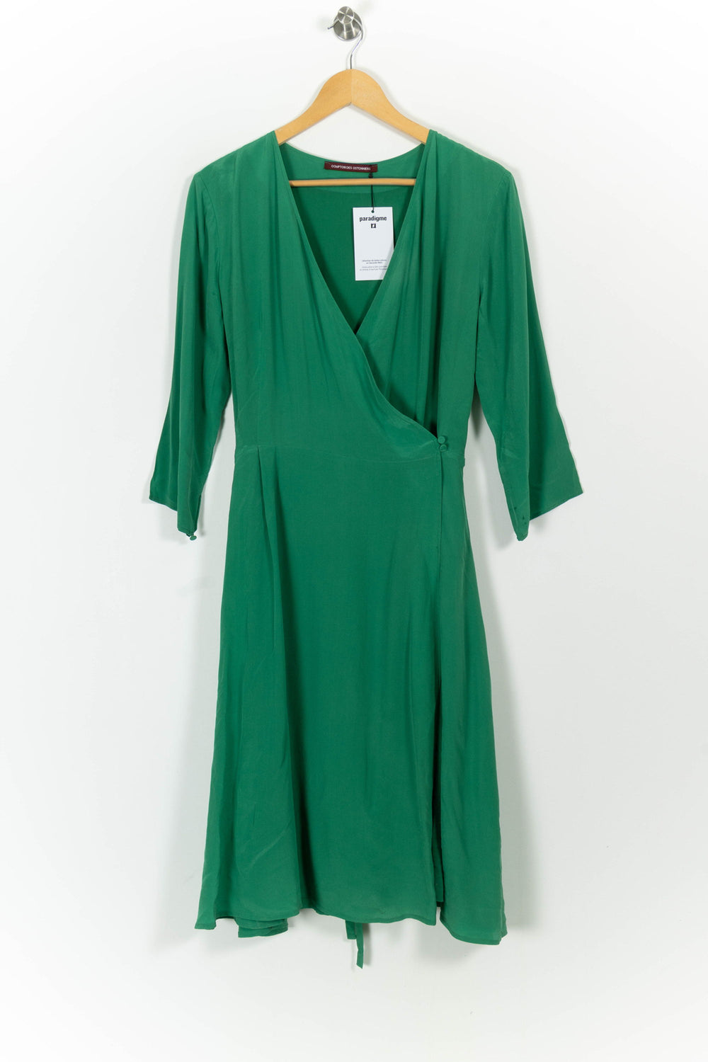 Robe Cache-Cœur Verte - Taille XXL/44 de la marque Comptoir des Cotonniers | PARAD71112 - Vendu par Paradigme - Image 2