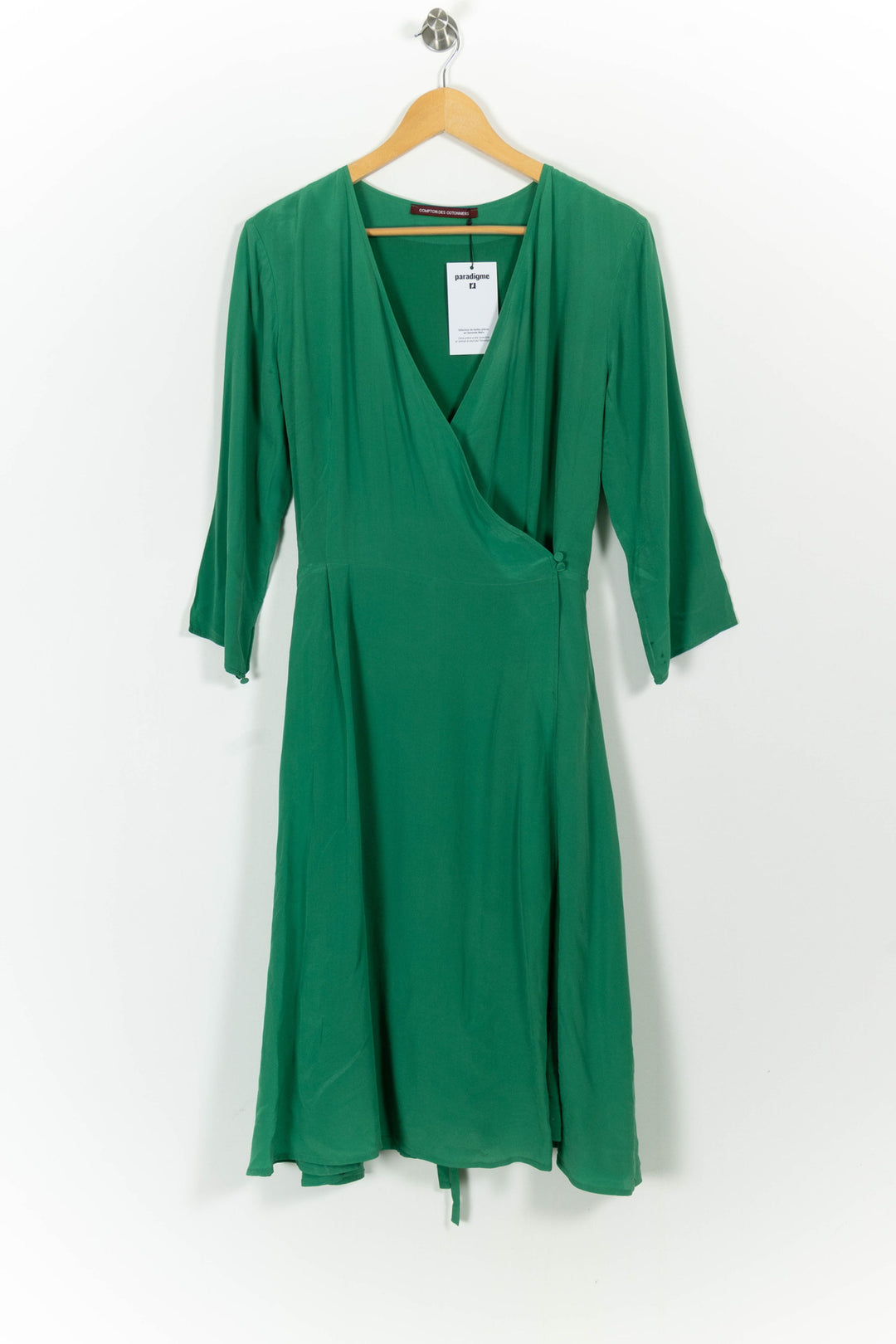 Robe Cache-Cœur Verte - Taille XXL/44 de la marque Comptoir des Cotonniers | PARAD71112 - Vendu par Paradigme - Image 2