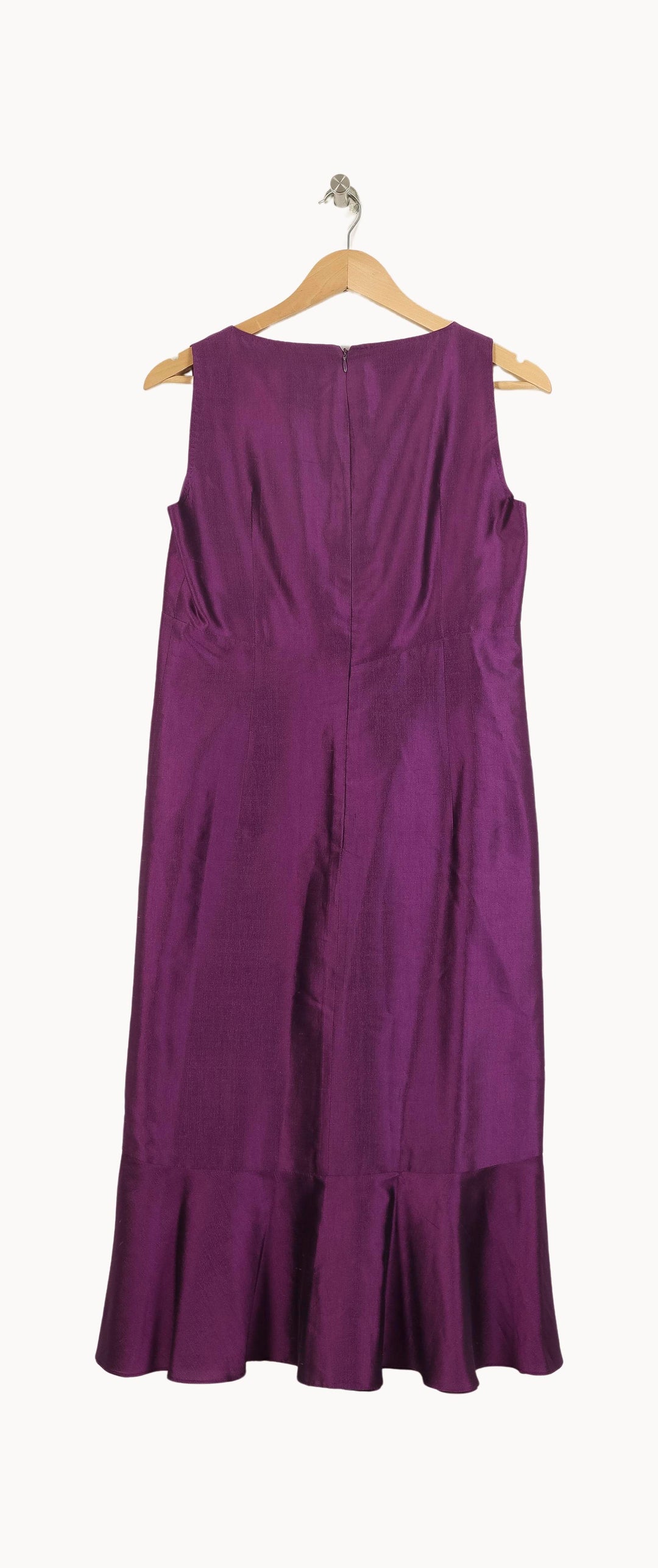 Robe Longue Violette - Taille XL/42 de la marque Max Mara | PARAD71120 - Vendu par Paradigme - Image 4