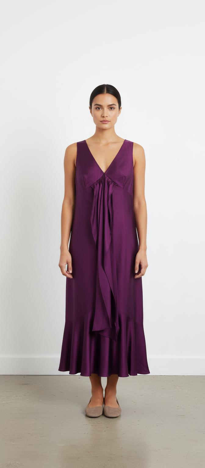 Robe Longue Violette - Taille XL/42