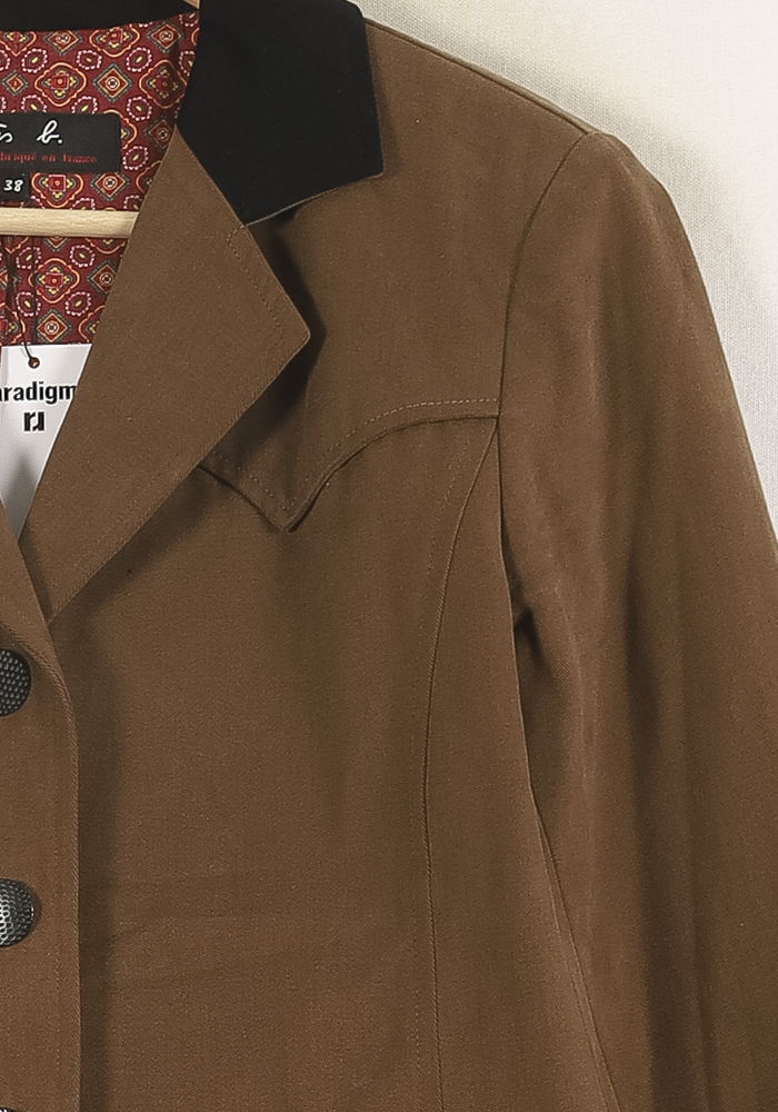 Veste Marron et Noire - Taille M/38 de la marque Agnès b. | PARAD71121 - Vendu par Paradigme - Image 3