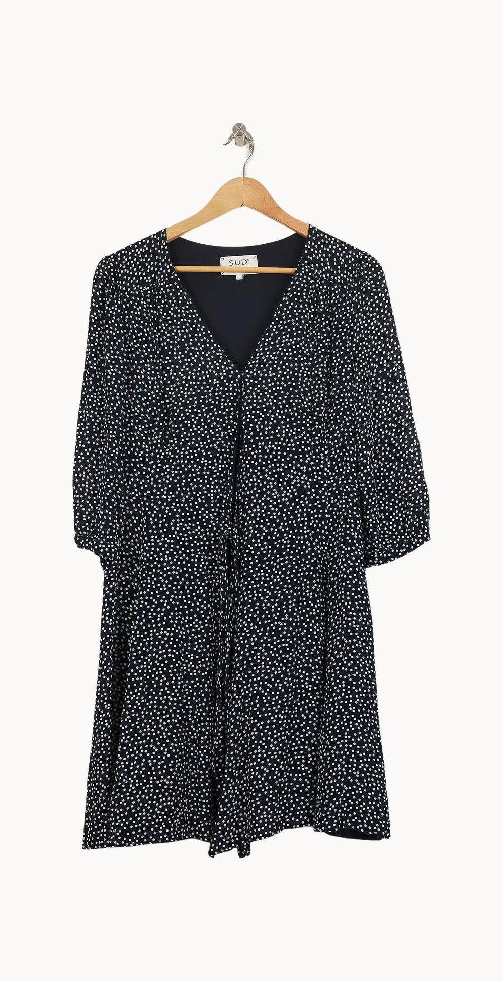 Robe Portefeuille Bleu et Blanc - Taille L/40 de la marque Sud express | PARAD71124 - Vendu par Paradigme - Image 2
