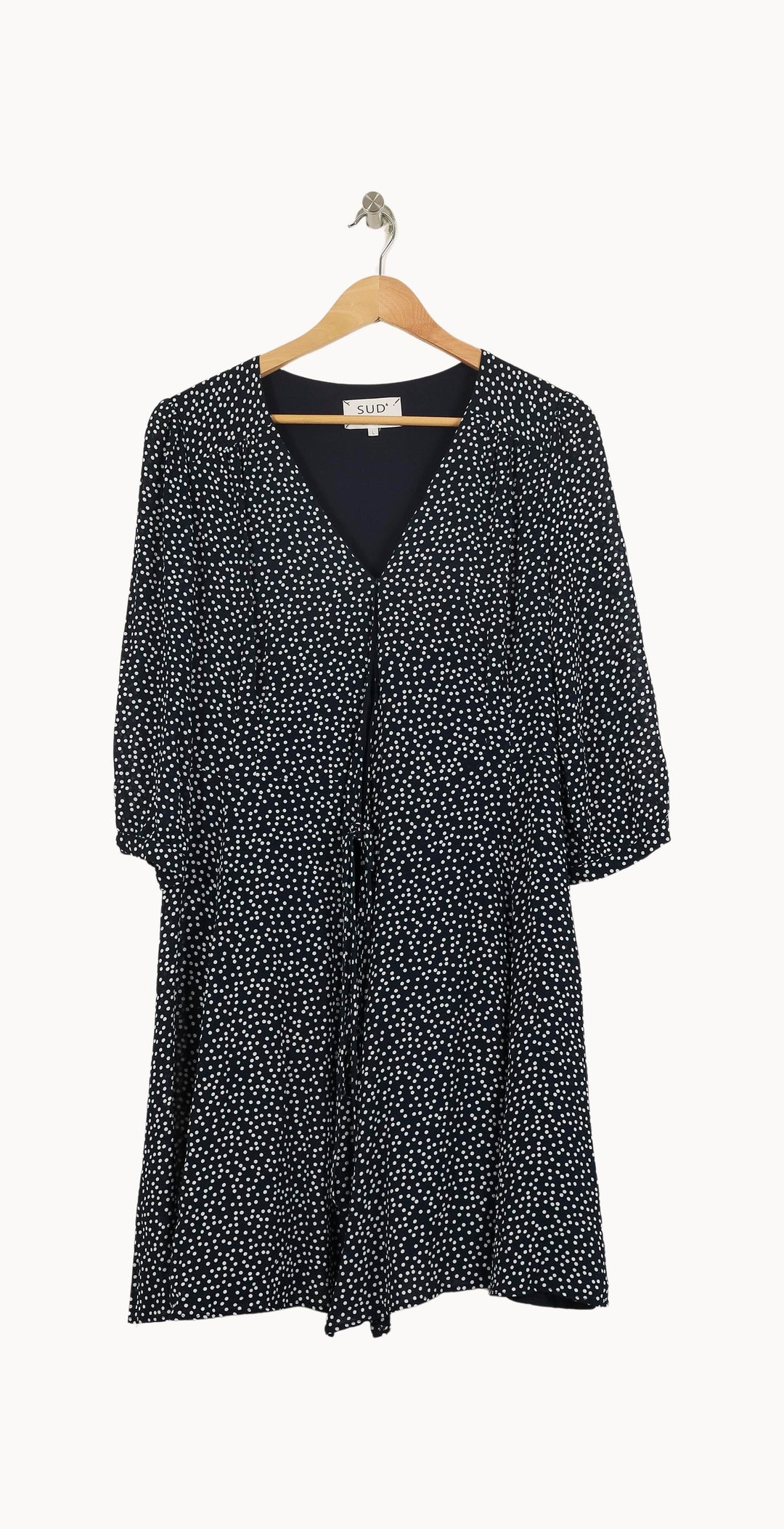 Robe Portefeuille Bleu et Blanc - Taille L/40 de la marque Sud express | PARAD71124 - Vendu par Paradigme - Image 2