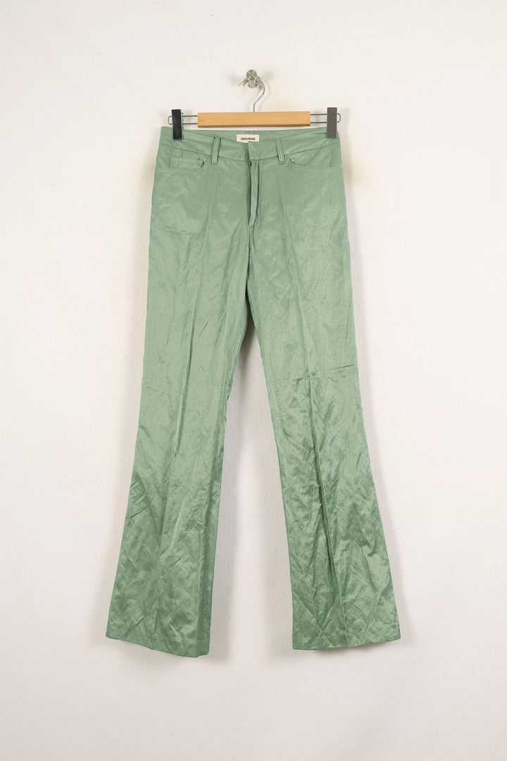 Pantalon Évasé Vert - Taille XS/34 de la marque Zadig&Voltaire | PARAD71128 - Vendu par Paradigme - Image 2