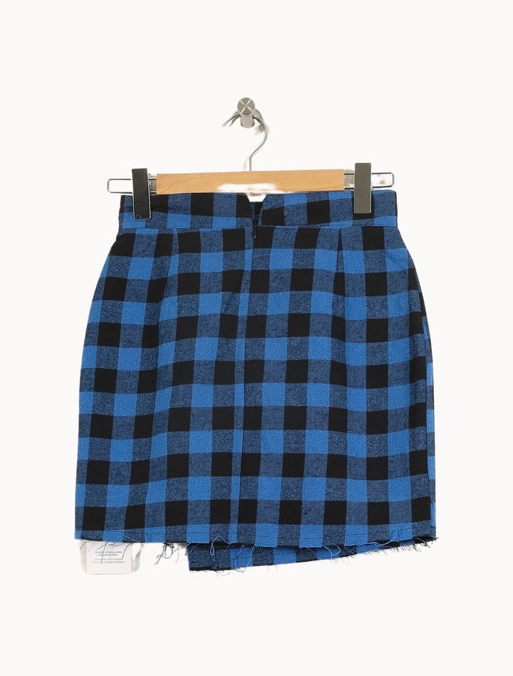 Jupe Courte Bleue et Noire - Taille S/36 de la marque Imprevu | PARAD71139 - Vendu par Paradigme - Image 4