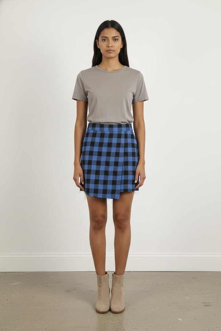 Jupe Courte Bleue et Noire - Taille S/36