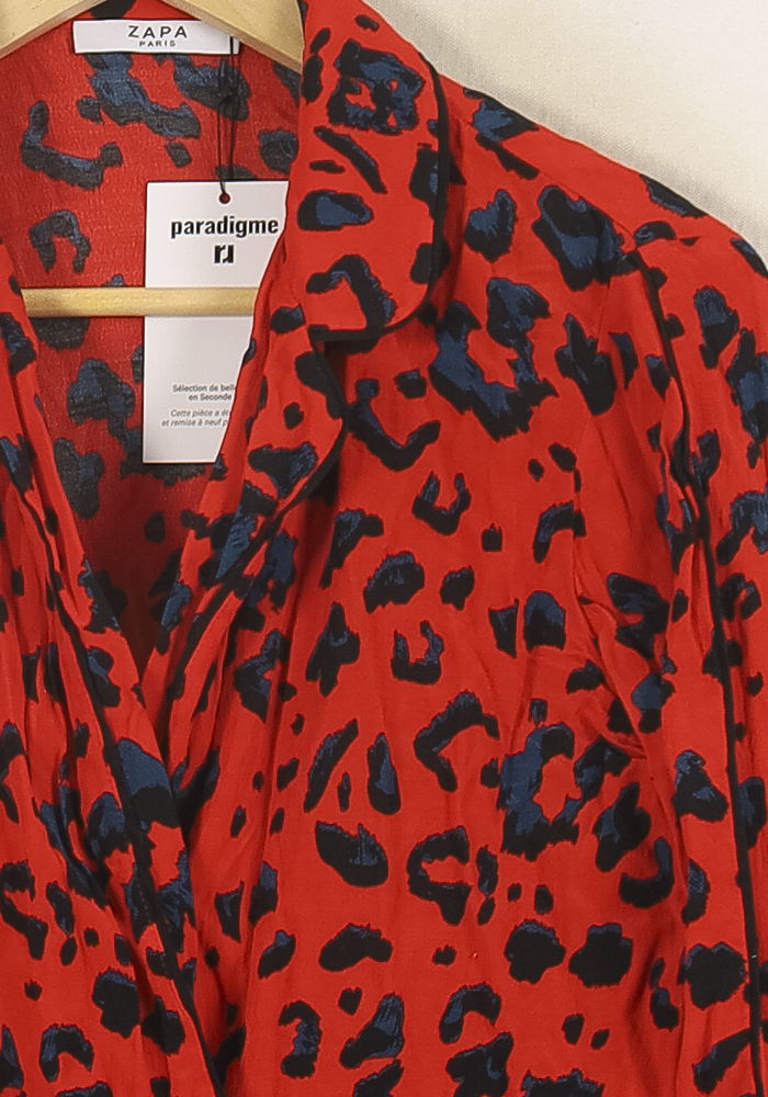Chemise Rouge et Noire - Taille S/36 de la marque ZAPA | PARAD71153 - Vendu par Paradigme - Image 3