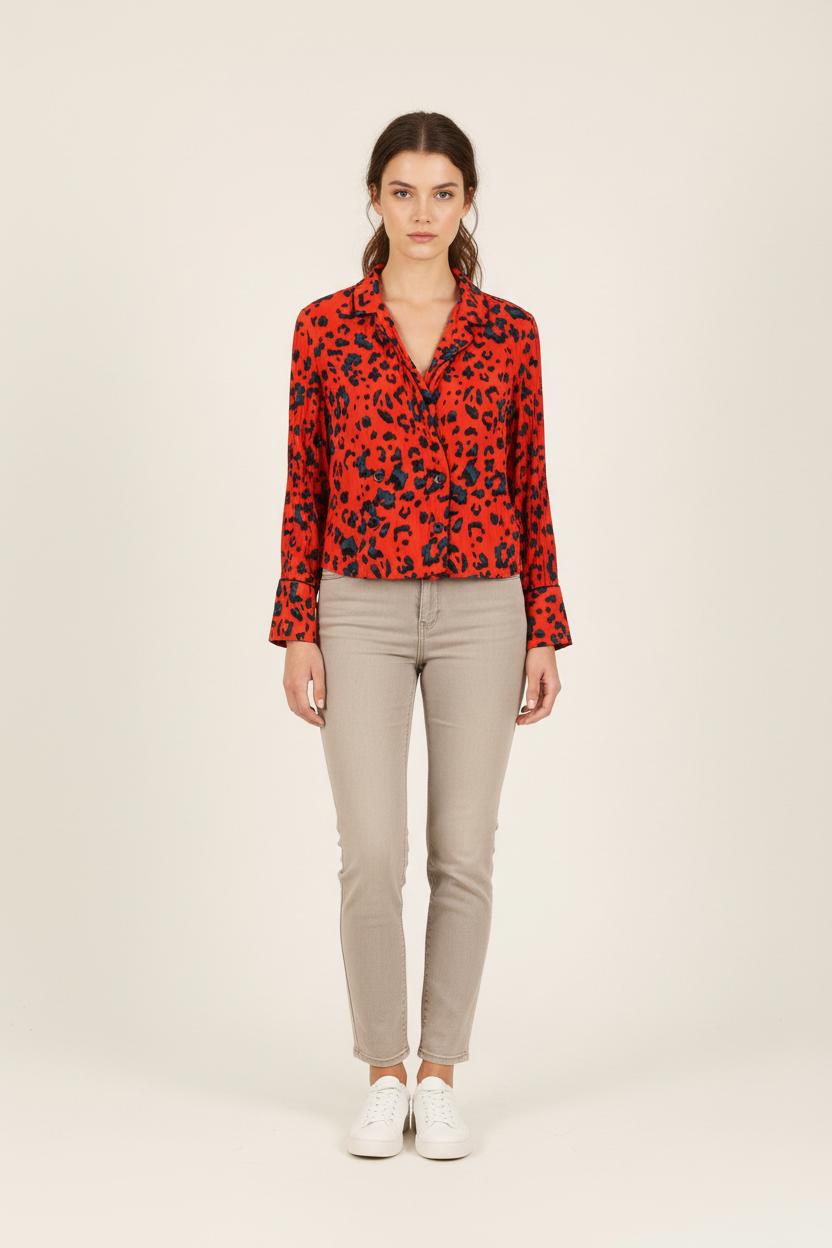 Chemise Rouge et Noire - Taille S/36 de la marque ZAPA | PARAD71153 - Vendu par Paradigme - Image 1