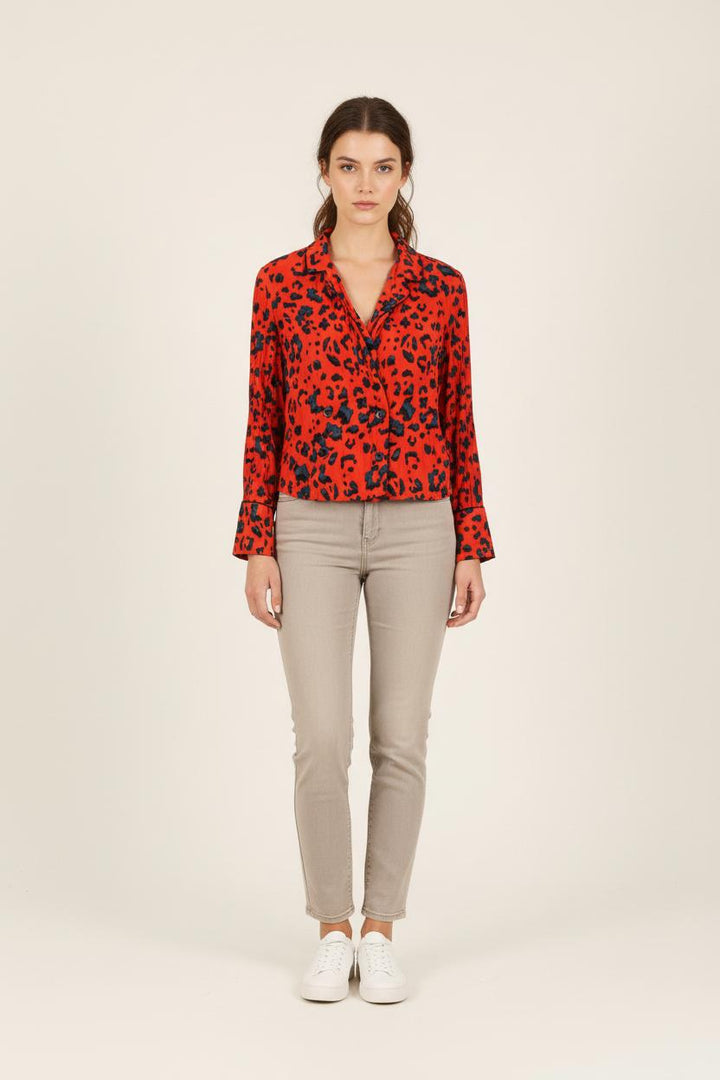 Chemise Rouge et Noire - Taille S/36 de la marque ZAPA | PARAD71153 - Vendu par Paradigme - Image 1